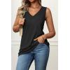 imageATHMILE Womens Tank Tops Loose Fit Casual V Neck Shirts Flowy Sleeveless Summer Soft Tee Basic Trendy OutfitsBlack