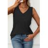 imageATHMILE Womens Tank Tops Loose Fit Casual V Neck Shirts Flowy Sleeveless Summer Soft Tee Basic Trendy OutfitsBlack