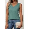 imageATHMILE Womens Tank Tops Loose Fit Casual V Neck Shirts Flowy Sleeveless Summer Soft Tee Basic Trendy OutfitsBlue Green