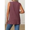 imageATHMILE Womens Tank Tops Loose Fit Casual V Neck Shirts Flowy Sleeveless Summer Soft Tee Basic Trendy OutfitsBurgundy