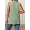 imageATHMILE Womens Tank Tops Loose Fit Casual V Neck Shirts Flowy Sleeveless Summer Soft Tee Basic Trendy OutfitsGrey Green