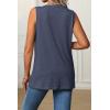 imageATHMILE Womens Tank Tops Loose Fit Casual V Neck Shirts Flowy Sleeveless Summer Soft Tee Basic Trendy OutfitsNavy Blue