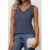 imageATHMILE Womens Tank Tops Loose Fit Casual V Neck Shirts Flowy Sleeveless Summer Soft Tee Basic Trendy OutfitsNavy Blue