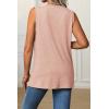 imageATHMILE Womens Tank Tops Loose Fit Casual V Neck Shirts Flowy Sleeveless Summer Soft Tee Basic Trendy OutfitsPink
