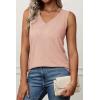 imageATHMILE Womens Tank Tops Loose Fit Casual V Neck Shirts Flowy Sleeveless Summer Soft Tee Basic Trendy OutfitsPink