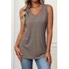 imageATHMILE Womens Tank Tops Loose Fit Casual V Neck Shirts Flowy Sleeveless Summer Soft Tee Basic Trendy OutfitsPurple Grey