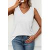 imageATHMILE Womens Tank Tops Loose Fit Casual V Neck Shirts Flowy Sleeveless Summer Soft Tee Basic Trendy OutfitsWhite