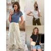 imageATHMILE Womens Tops Summer Basic T Shirts Business Casual Loose Fit Cap Sleeve Tee Cute Clothes Trendy Fashion OutfitsWhite