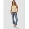 imageATHMILE Womens Tank Top Sleeveless Racerback High Neck Casual Basic Ribbed Fitted 2025 FashionApricot