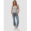 imageATHMILE Womens Tank Top Sleeveless Racerback High Neck Casual Basic Ribbed Fitted 2025 FashionGrey