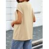 imageATHMILE Womens Tops Oversized Business Casual Shirts Loose Fit Short Sleeve Tshirts Summer Fashion ClothesApricot