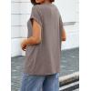imageATHMILE Womens Tops Oversized Business Casual Shirts Loose Fit Short Sleeve Tshirts Summer Fashion ClothesGrey Purple