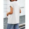 imageATHMILE Womens Tops Oversized Business Casual Shirts Loose Fit Short Sleeve Tshirts Summer Fashion ClothesWhite