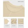 imageATHMILE Womens Cap Sleeve Tops Casual Crew Neck Loose Fit Knit Lightweight Sweater Pullover Summer Outfits Fashion VestApricot