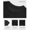 imageATHMILE Womens Cap Sleeve Tops Casual Crew Neck Loose Fit Knit Lightweight Sweater Pullover Summer Outfits Fashion VestBlack