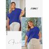 imageATHMILE Womens Cap Sleeve Tops Casual Crew Neck Loose Fit Knit Lightweight Sweater Pullover Summer Outfits Fashion VestNavy Blue