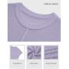 imageATHMILE Womens Cap Sleeve Tops Casual Crew Neck Loose Fit Knit Lightweight Sweater Pullover Summer Outfits Fashion VestPurple