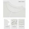 imageATHMILE Womens Cap Sleeve Tops Casual Crew Neck Loose Fit Knit Lightweight Sweater Pullover Summer Outfits Fashion VestWhite