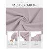 imageATHMILE Womens Puff Short Sleeve Sweater Tops 2025 Spring Summer Trendy SquareV Neck Casual T Shirts BlousesBgrey Purple