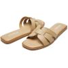 imageATHMILE Womens Sandals Dressy Summer Flat Beach Comfortable Cute Sandals for Women Slides Casual Dress Sandal 2024 Size 611Beige