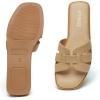 imageATHMILE Womens Sandals Dressy Summer Flat Beach Comfortable Cute Sandals for Women Slides Casual Dress Sandal 2024 Size 611Beige