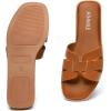 imageATHMILE Womens Sandals Dressy Summer Flat Beach Comfortable Cute Sandals for Women Slides Casual Dress Sandal 2024 Size 611Brown