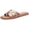 imageATHMILE Womens Sandals Dressy Summer Flat Beach Comfortable Cute Sandals for Women Slides Casual Dress Sandal 2024 Size 611Rose Gold