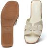 imageATHMILE Womens Sandals Dressy Summer Flat Beach Comfortable Cute Sandals for Women Slides Casual Dress Sandal 2024 Size 611White