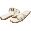 imageATHMILE Womens Sandals Dressy Summer Flat Beach Comfortable Cute Sandals for Women Slides Casual Dress Sandal 2024 Size 611White