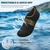imageWater Shoes for Women Men QuickDry Aqua Socks Swim Beach Barefoot Yoga Exercise Wear Sport Accessories Pool Camping Must Haves Adult Youth SizeGolden Leopard