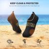 imageWater Shoes for Women Men QuickDry Aqua Socks Swim Beach Barefoot Yoga Exercise Wear Sport Accessories Pool Camping Must Haves Adult Youth SizeGolden Leopard