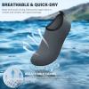 imageWater Shoes for Women Men QuickDry Aqua Socks Swim Beach Barefoot Yoga Exercise Wear Sport Accessories Pool Camping Must Haves Adult Youth SizeGreynw002