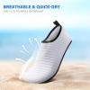 imageWater Shoes for Women Men QuickDry Aqua Socks Swim Beach Barefoot Yoga Exercise Wear Sport Accessories Pool Camping Must Haves Adult Youth SizeWhitew001