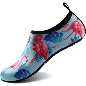 imageWater Shoes for Women Men QuickDry Aqua Socks Swim Beach Barefoot Yoga Exercise Wear Sport Accessories Pool Camping Must Haves Adult Youth SizeFlamingo