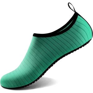 imageWater Shoes for Women Men QuickDry Aqua Socks Swim Beach Barefoot Yoga Exercise Wear Sport Accessories Pool Camping Must Haves Adult Youth SizeGreenw001