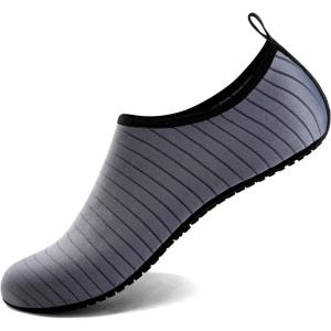 imageWater Shoes for Women Men QuickDry Aqua Socks Swim Beach Barefoot Yoga Exercise Wear Sport Accessories Pool Camping Must Haves Adult Youth SizeGreyw001