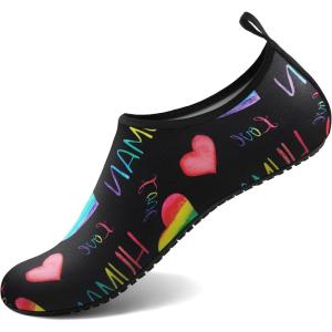 imageWater Shoes for Women Men QuickDry Aqua Socks Swim Beach Barefoot Yoga Exercise Wear Sport Accessories Pool Camping Must Haves Adult Youth SizeNlove Rainbow