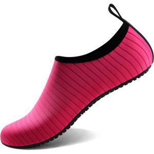 imageWater Shoes for Women Men QuickDry Aqua Socks Swim Beach Barefoot Yoga Exercise Wear Sport Accessories Pool Camping Must Haves Adult Youth SizePinkw001