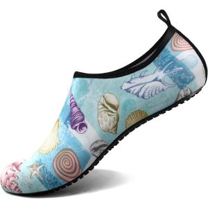 imageWater Shoes for Women Men QuickDry Aqua Socks Swim Beach Barefoot Yoga Exercise Wear Sport Accessories Pool Camping Must Haves Adult Youth SizeShells in the Ocean