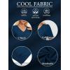 imageATHMILE Summer Tops for Women 2025 Short Sleeve V Neck Sweaters Dressy Casual Blouses Lightweight Thin Knit Fashion ShirtsDark Blue