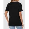 imageATHMILE Womens Tops Crewneck Short Sleeve Tees Trendy Lightweight Soft Casual Summer T Shirts 2025Black