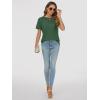 imageATHMILE Womens Tops Crewneck Short Sleeve Tees Trendy Lightweight Soft Casual Summer T Shirts 2025Green