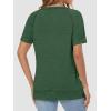 imageATHMILE Womens Tops Crewneck Short Sleeve Tees Trendy Lightweight Soft Casual Summer T Shirts 2025Green