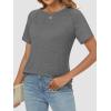 imageATHMILE Womens Tops Crewneck Short Sleeve Tees Trendy Lightweight Soft Casual Summer T Shirts 2025Grey