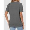 imageATHMILE Womens Tops Crewneck Short Sleeve Tees Trendy Lightweight Soft Casual Summer T Shirts 2025Grey