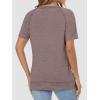 imageATHMILE Womens Tops Crewneck Short Sleeve Tees Trendy Lightweight Soft Casual Summer T Shirts 2025Grey Purple