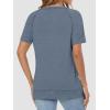 imageATHMILE Womens Tops Crewneck Short Sleeve Tees Trendy Lightweight Soft Casual Summer T Shirts 2025Haze Blue