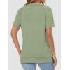 imageATHMILE Womens Tops Crewneck Short Sleeve Tees Trendy Lightweight Soft Casual Summer T Shirts 2025Light Green