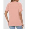 imageATHMILE Womens Tops Crewneck Short Sleeve Tees Trendy Lightweight Soft Casual Summer T Shirts 2025Pink