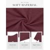 imageATHMILE Womens Tops Crewneck Short Sleeve Tees Trendy Lightweight Soft Casual Summer T Shirts 2025Wine Red